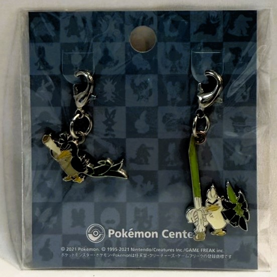 ポケットモンスター 全国ずかんメタルチャーム G083.カモネギ(ガラルのすがた)&865.ネギガナイト