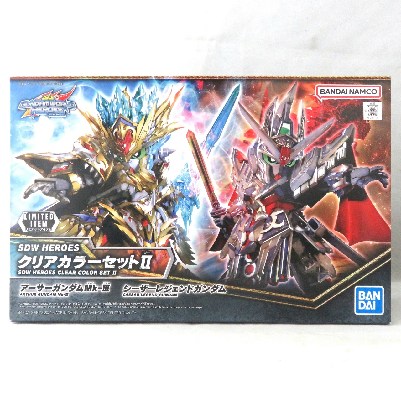 バンダイスピリッツ SDW HEROES クリアカラーセットII アーサーガンダムMk-III + シーザーレジェンドガンダム