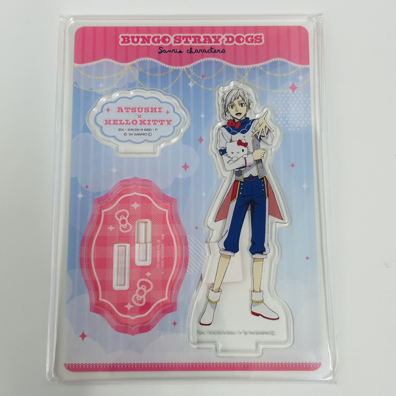 文豪ストレイドッグス×サンリオキャラクターズ アクリルスタンド 中島敦×ハローキティ