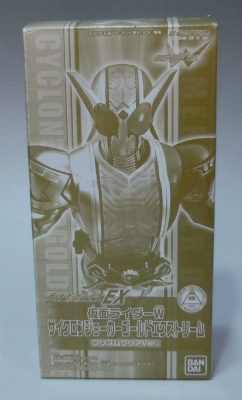 バンダイ ライダーヒーローシリーズEX 仮面ライダーWサイクロンジョーカーゴールドエクストリーム プリズムクリアVer. 劇場公開記念
