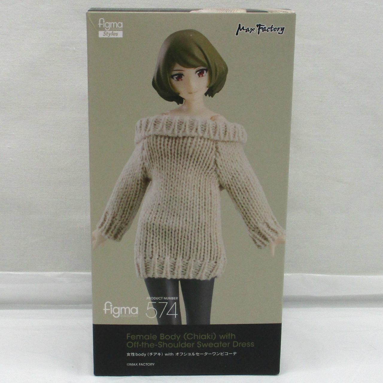 figma 574 女性body(チアキ)with オフショルセーターワンピコーデ