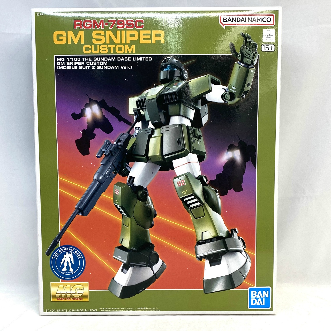 MG 1/100 Gundam Base Limited GM Sniper Custom (Mobile Suit Zeta Gundam Version)