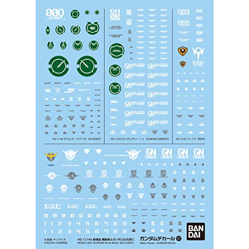 ガンダムデカール No.127 HG 1/144スケール 劇場版 機動戦士ガンダム00 汎用①