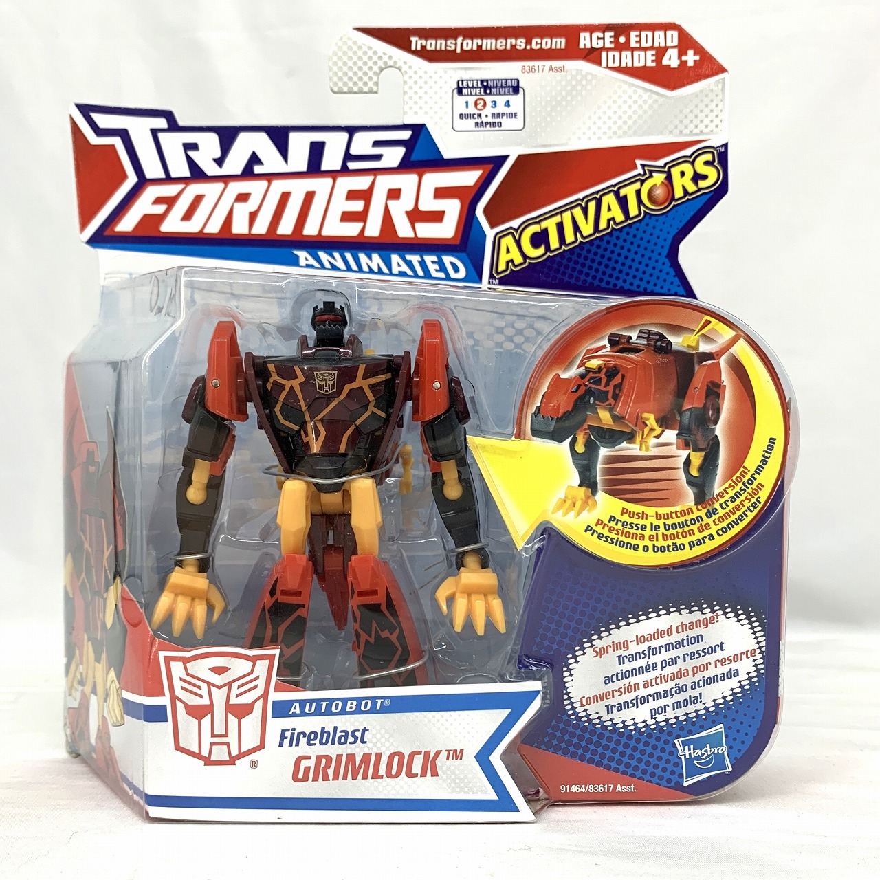 Hasbro Transformers ANIMATED ACTIVATORS AUTBOT Fireblast Grimlock