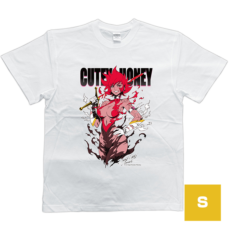 GODTAIL キューティーハニー Tシャツ (白) Sサイズ