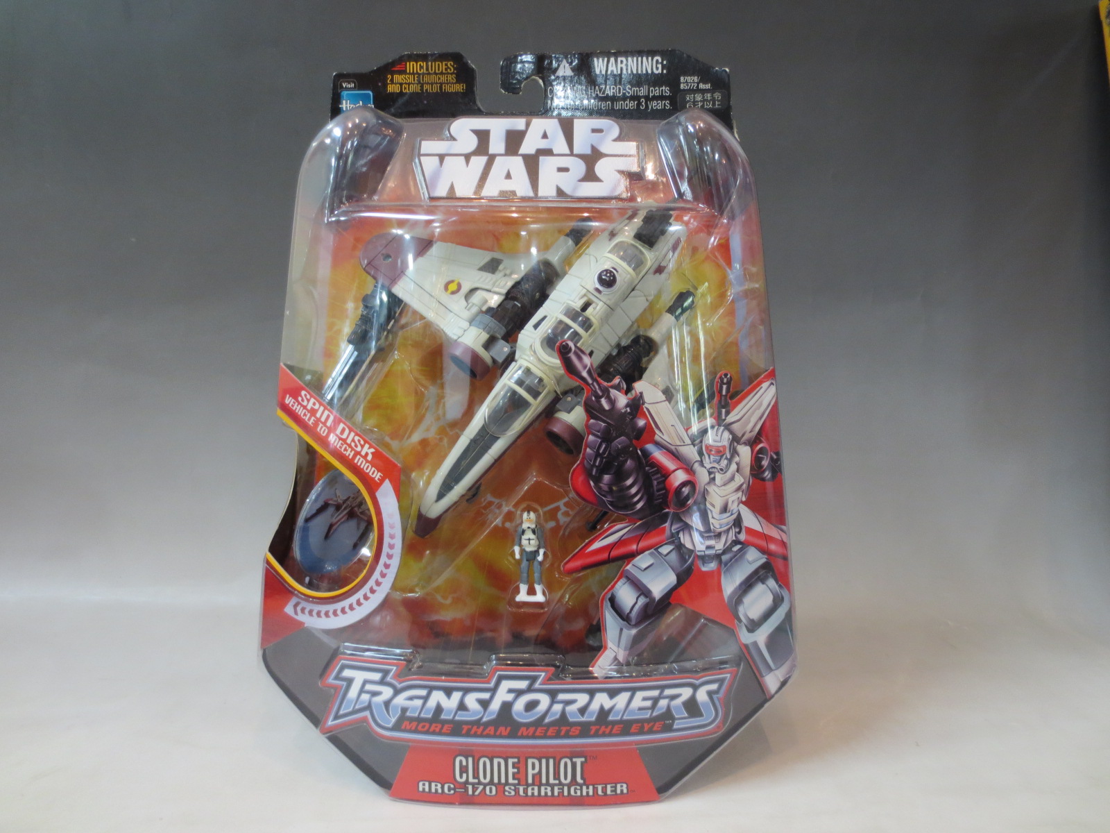 Star Wars Transformers Clone Pilot ARC-170 Starfighter