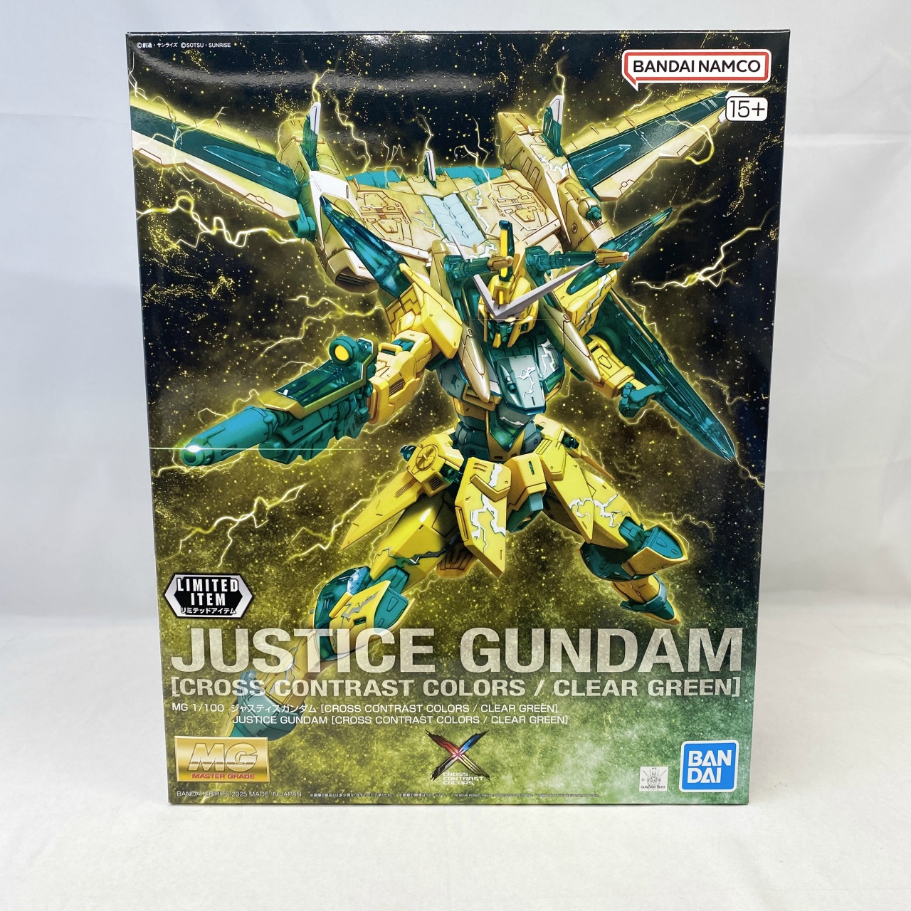 Master Grade 1/100 Justice Gundam CROSS CONTRAST COLORS / CLEAR GREEN