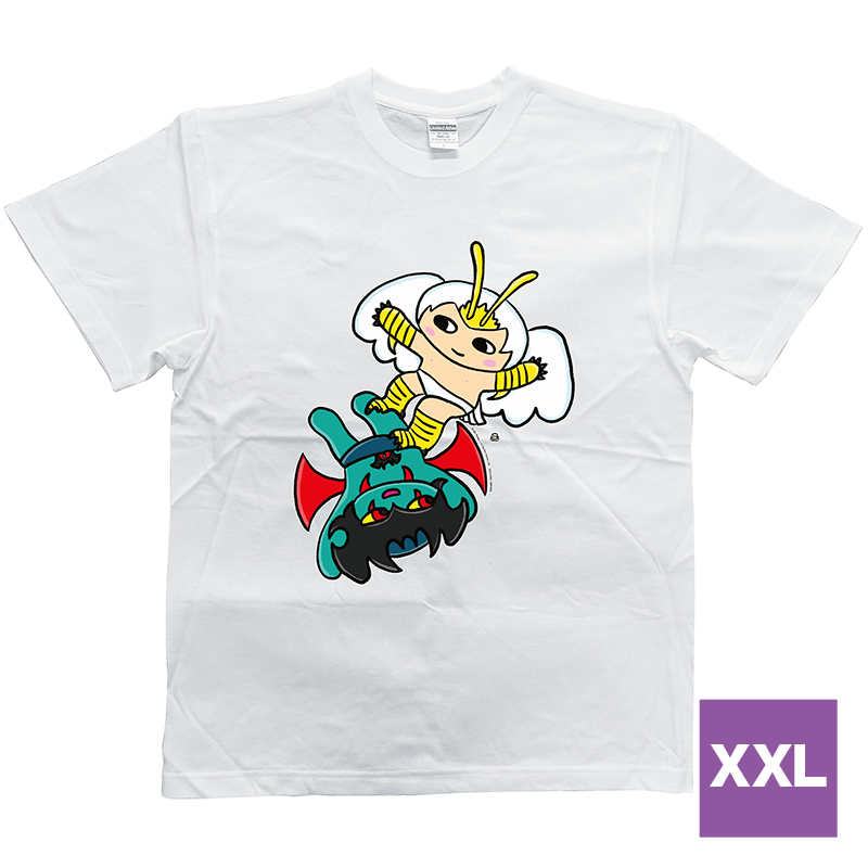 おふとん天国 デビルマン・シレーヌ Tシャツ (白) XXLサイズ