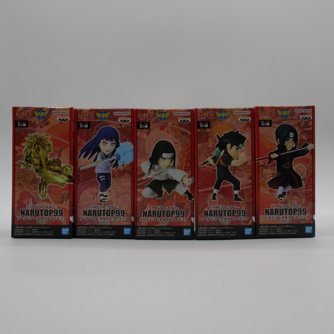 NARUTO-ナルト- NARUTOP99 ワールドコレクタブルフィギュアvol.3 全5種セット