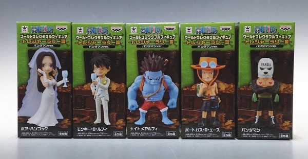 OnePiece World Collectable Figure -Treasure Rally III- Pandaman Ver. set of 5