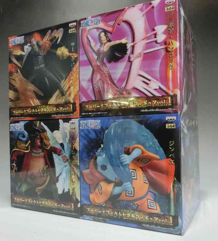 ワンピース スーパーエフェクト七武海フィギュアvol.1 4種セット 47578