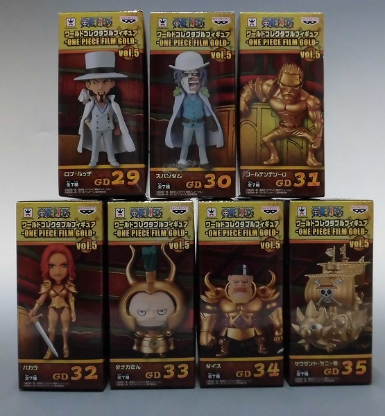 ワンピース ワールドコレクタブルフィギュア-ONE PIECE FILM GOLD-vol.5 7種セット 36681