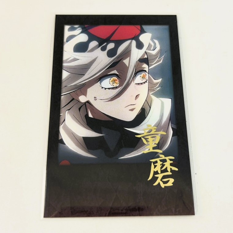 劇場版「鬼滅の刃」無限城編コラボレーションダイニング お楽しみくじ 箔押しチェキ風ブロマイド 童磨