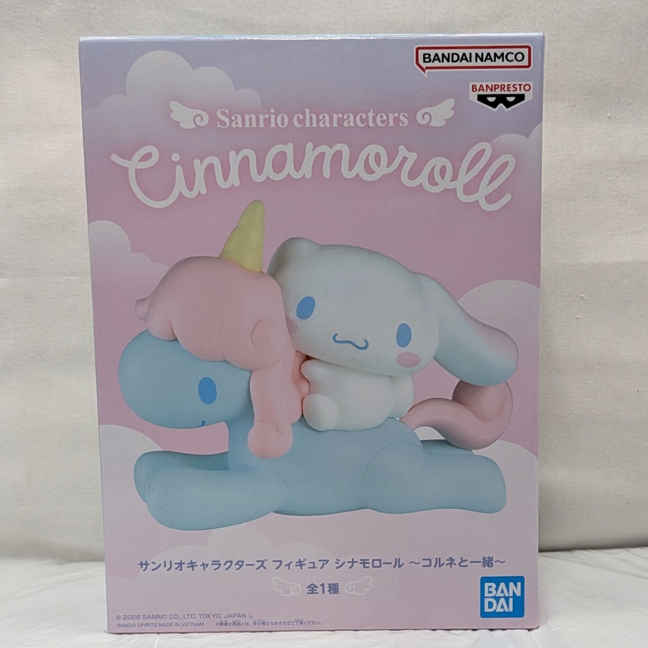 バンダイスピリッツ サンリオキャラクターズ フィギュア シナモロール ～コルネと一緒～