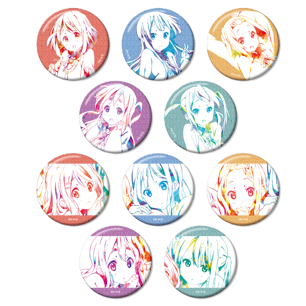 けいおん! トレーディンググリッター缶バッジ vol.4【単品