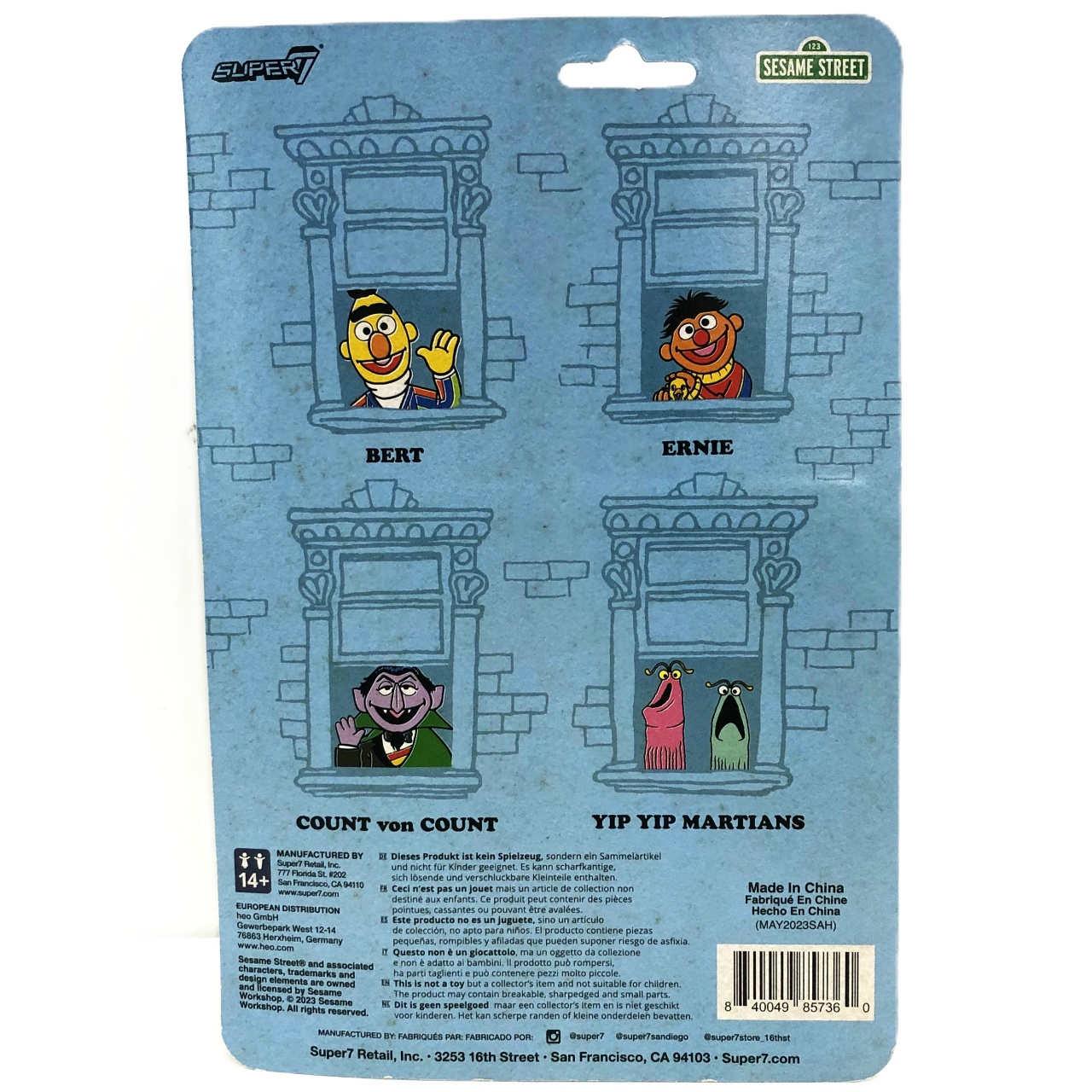 Super7 ReAction Sesame Street Yip Yip Martians
