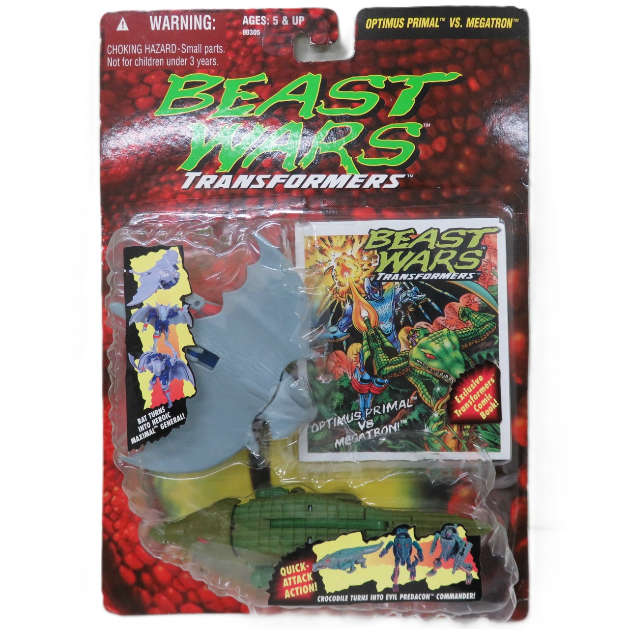 ビーストウォーズ オプティマスプライム VS メガトロン コミック付き 80305