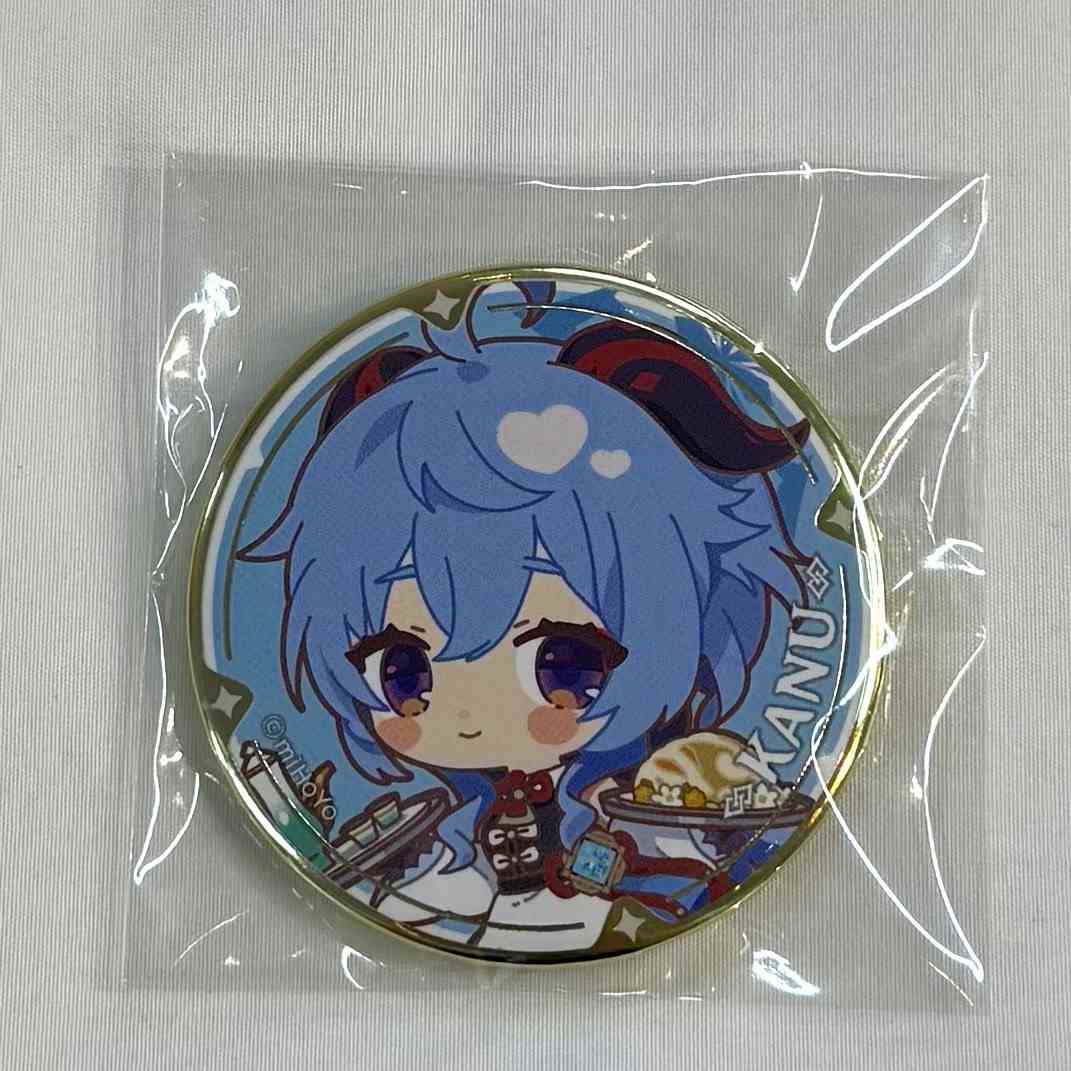 Genshin Impact x Sweets Paradise -Rock and Flower Festival- Chibi Character Trading badge Ganyu