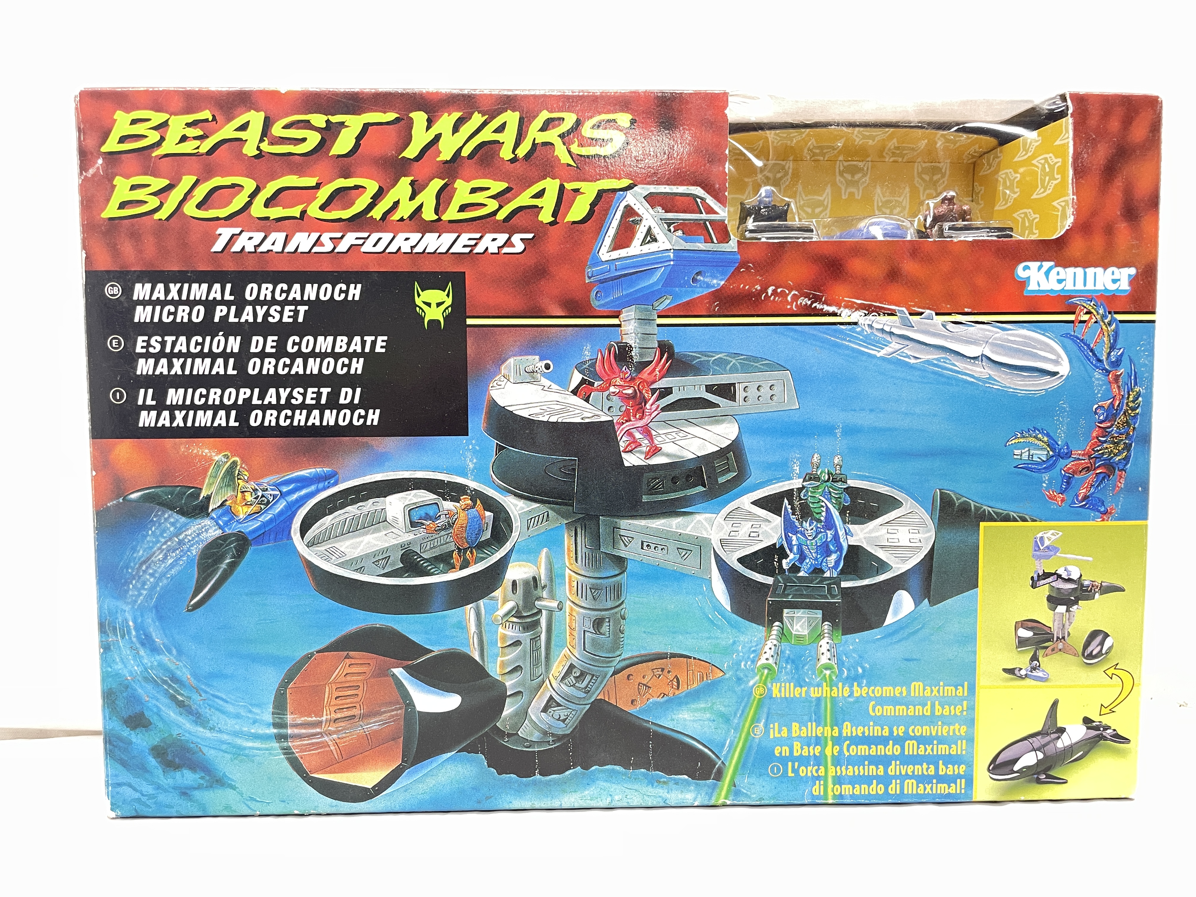 transformers beast wars biocombat microverse maximal orcanoch micro playset(EU)