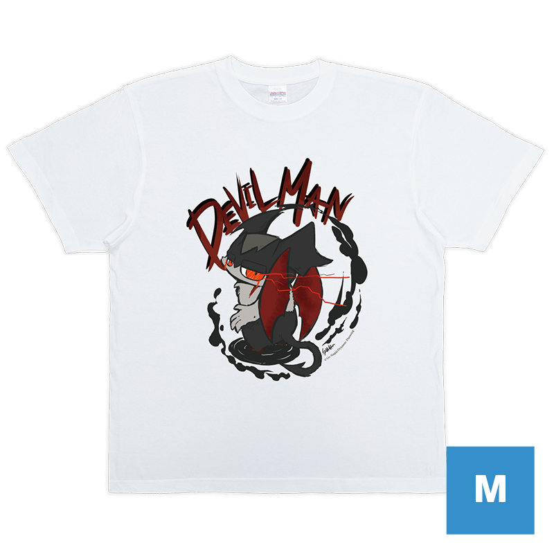 MORECATS デビルマン 悪 Tシャツ (白) Mサイズ