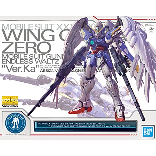 MG 1/100 ガンダムベース限定 ウイングガンダムゼロEW Ver.Ka [クリアカラー]