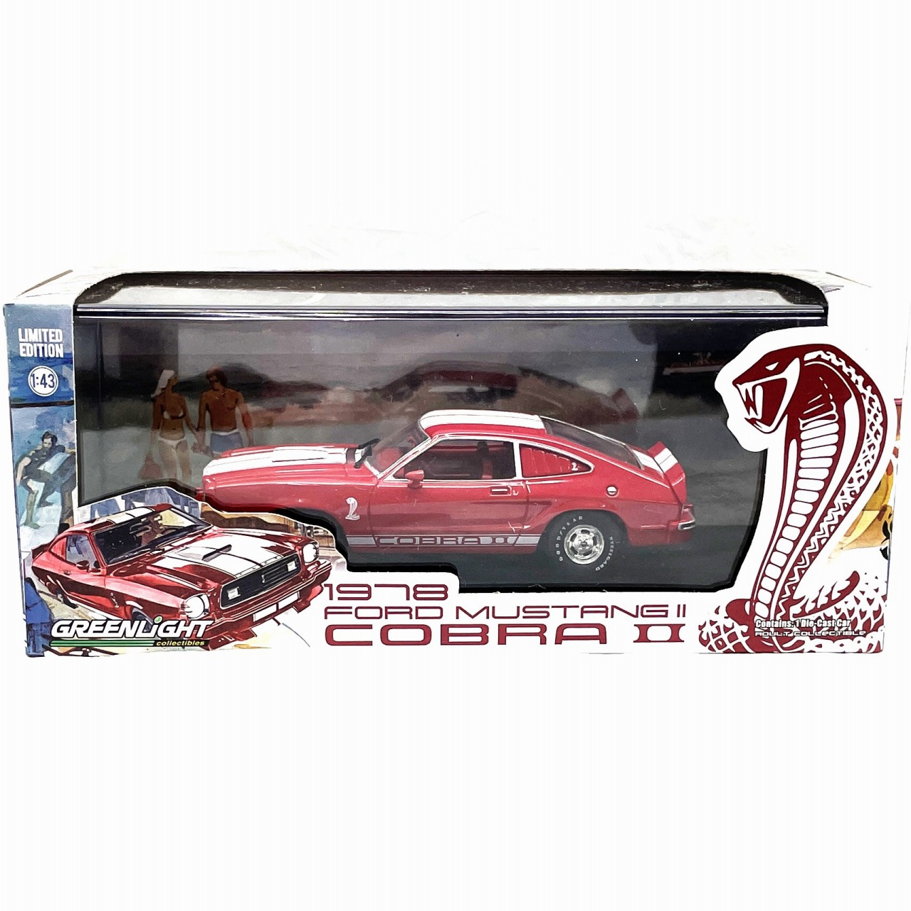 GREENLIGHT 1/43 1978 FORD MUSTANGII COBRAII #86337