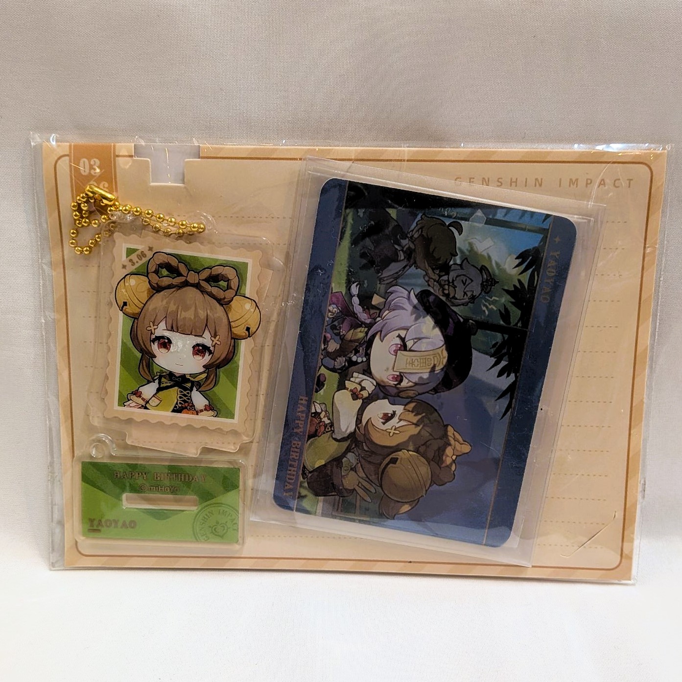 Genshin Impact Memory Chronicle Series Character Stand & Card Set - Yaoyao