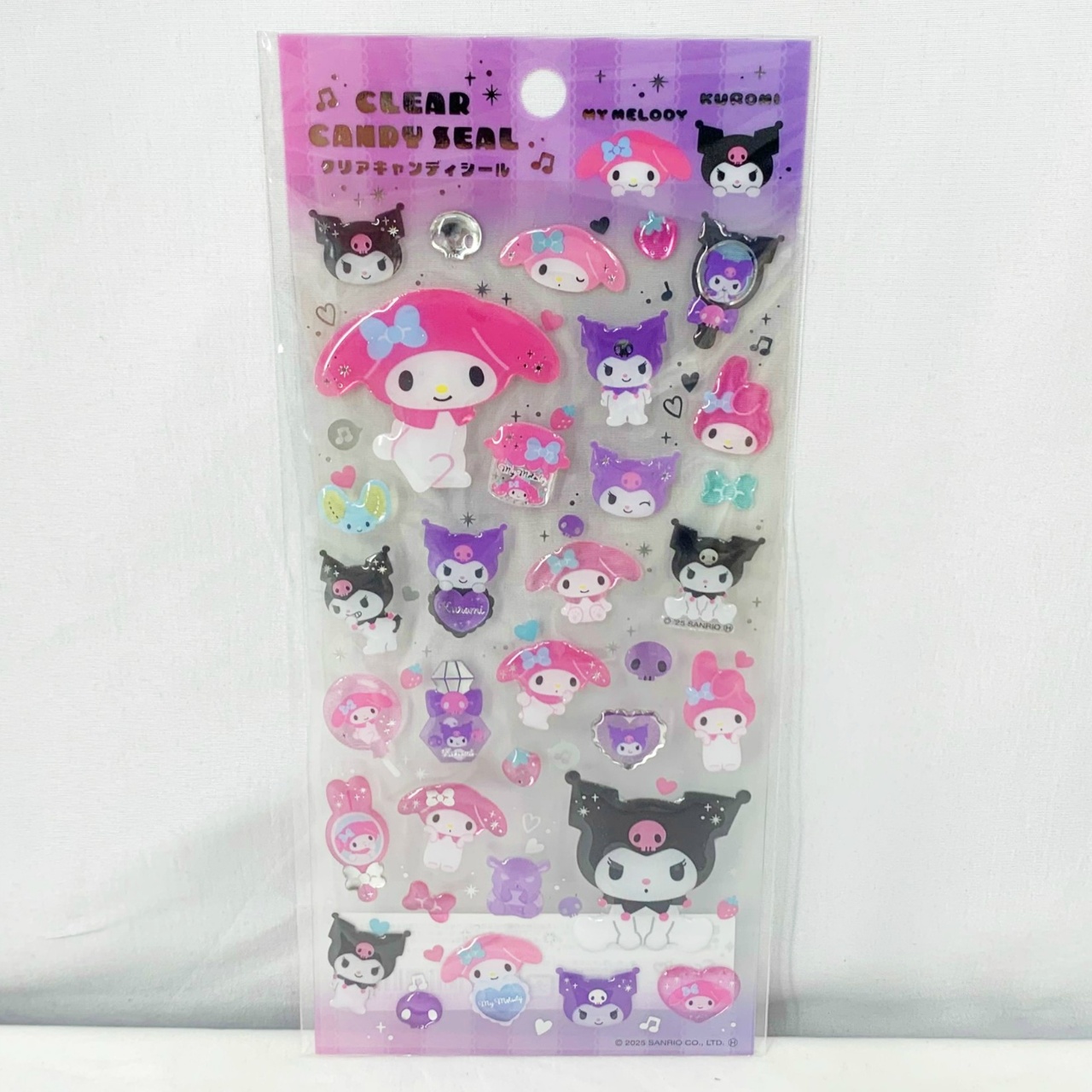 サンリオキャラクターズ クリアキャンディシール マイメロディ・クロミ