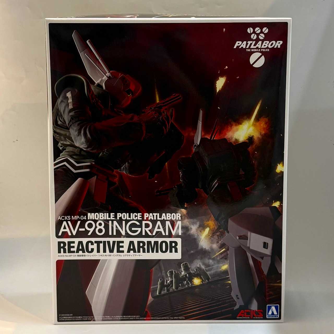 ACKS No.MP-04 Patlabor 1/43 AV-98 Ingram Reactive Armor Plastic Model
