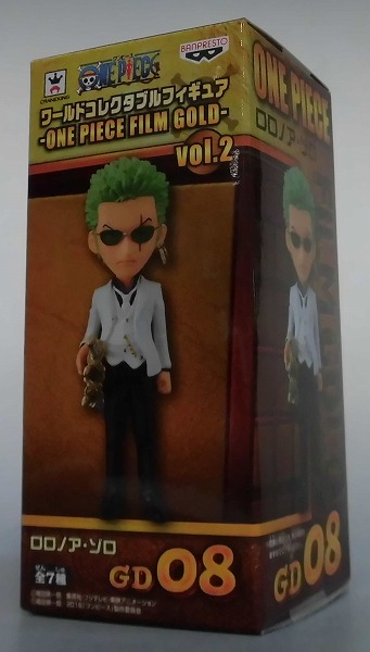 ワールドコレクタブルフィギュア-ONE PIECE FILM GOLD-vol.2 GD08 ロロノア･ゾロ 36526 ワンピース