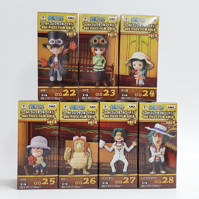 ワンピース ワールドコレクタブルフィギュア-ONE PIECE FILM GOLD-vol.4 7種セット 36620