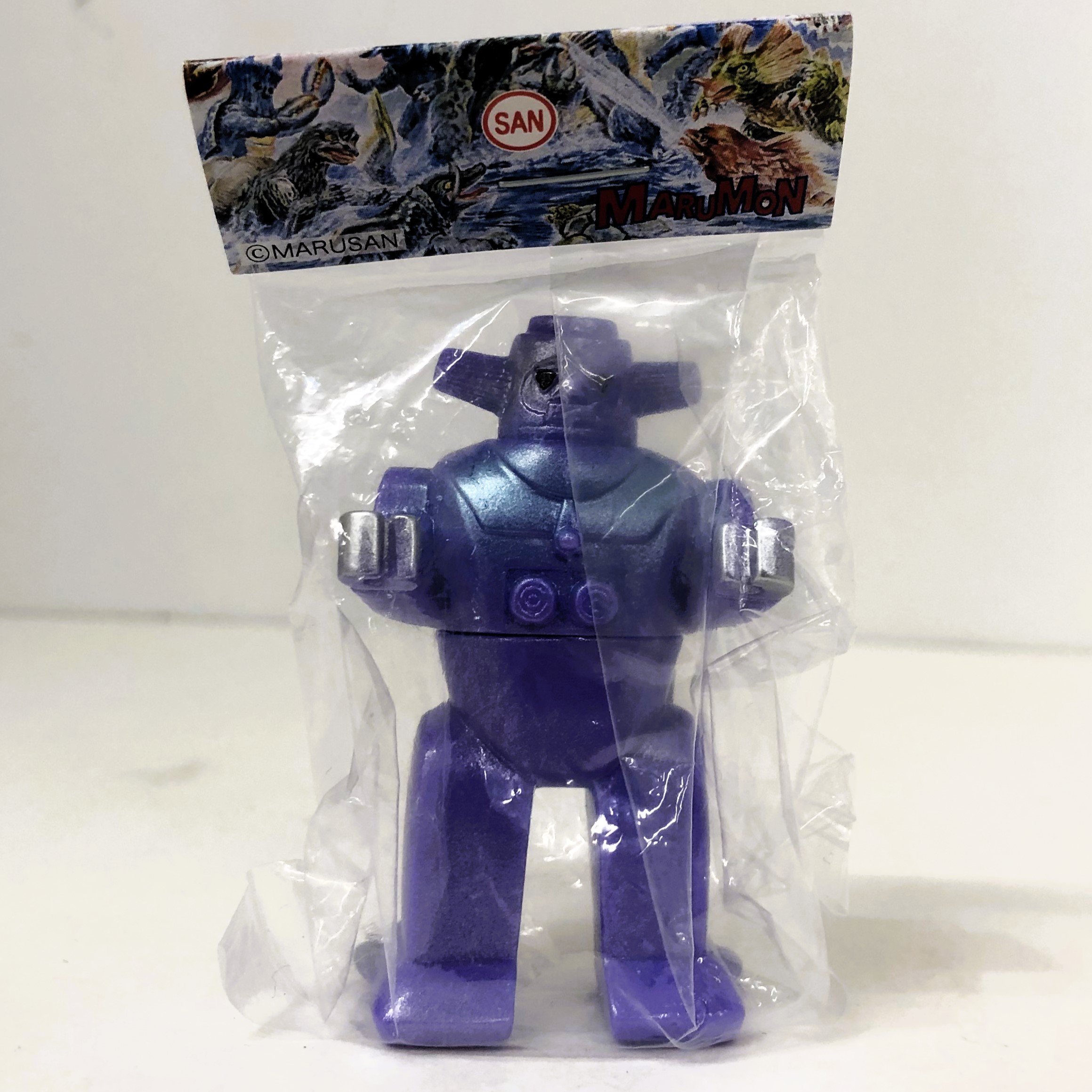 マルサン マルガチャ マルモン 60mm 人間ロボット№1 紫(黒目/腹水色メタ/手先銀)