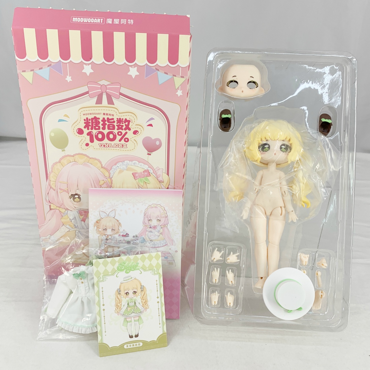 MOOWOOART「シュガー100%」1/12スケール BJDブラインドドールシリーズ 04 青りんごパフェ