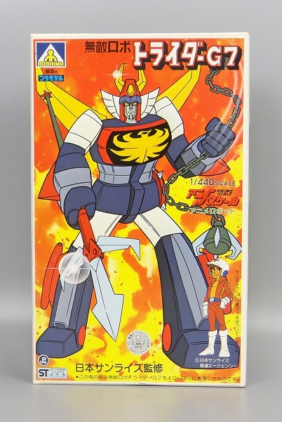 アオシマ アニメスケール 3 1/440 無敵ロボ トライダーG7