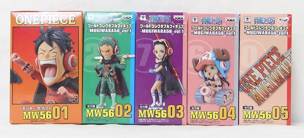 ワンピース ワールドコレクタブルフィギュア-MUGIWARA56-vol.1 5種セット