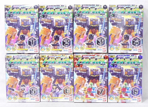 Doubutsu Sentai Zyuoher Mini-Pla Plastic Model SP02 Tousai Zyuoh and Zyuoh Cube Weapon Clear ver. set of 8