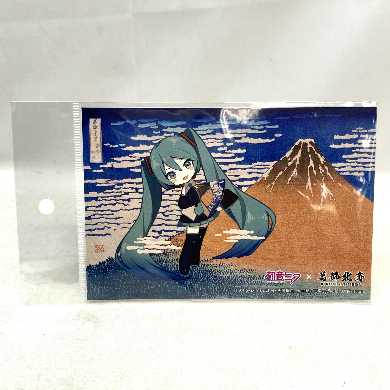 Presence 初音ミク×葛飾北斎 iXima ポストカード 凱風快晴 ミニキャラ