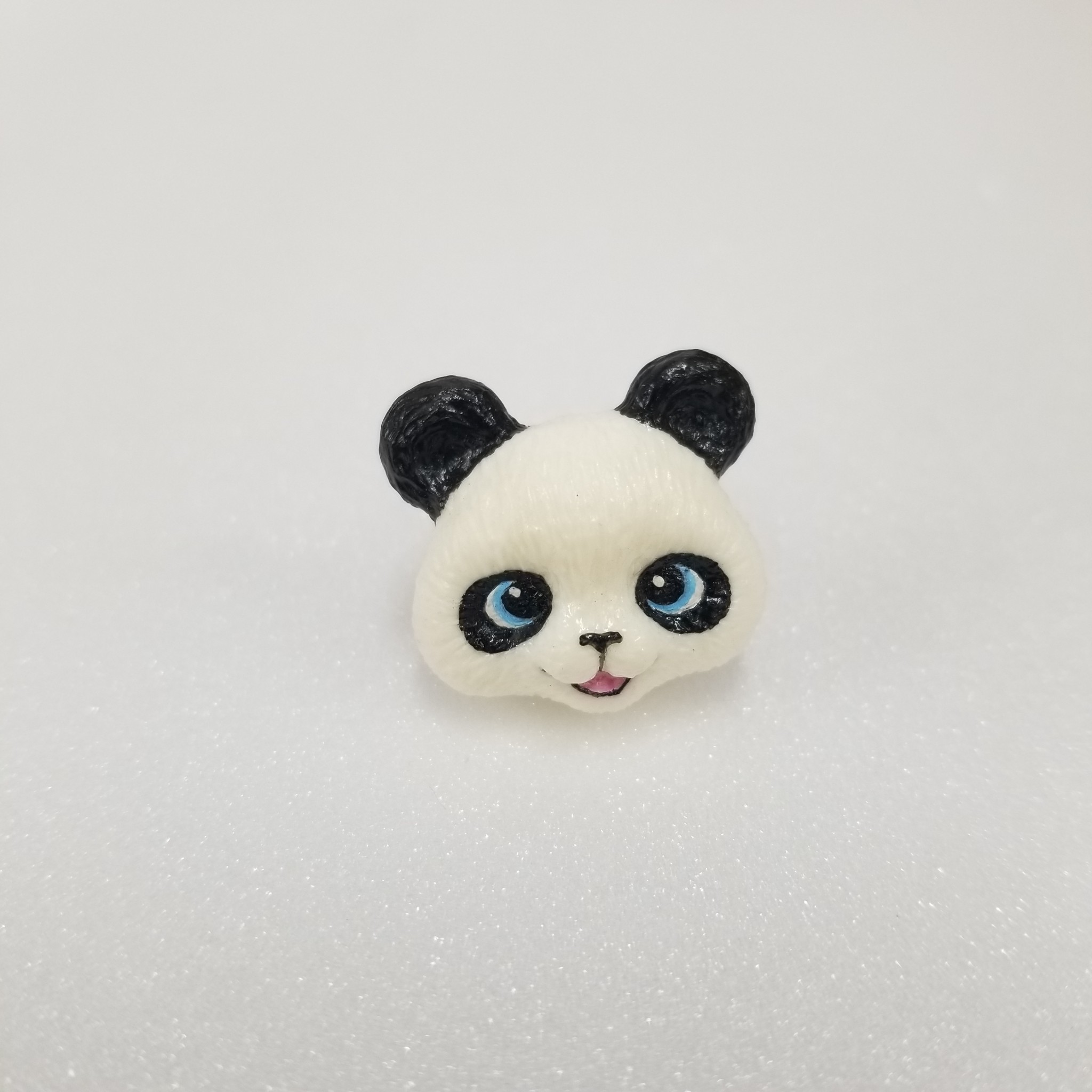 【free】moon bunny panda ring パンダリング white×black