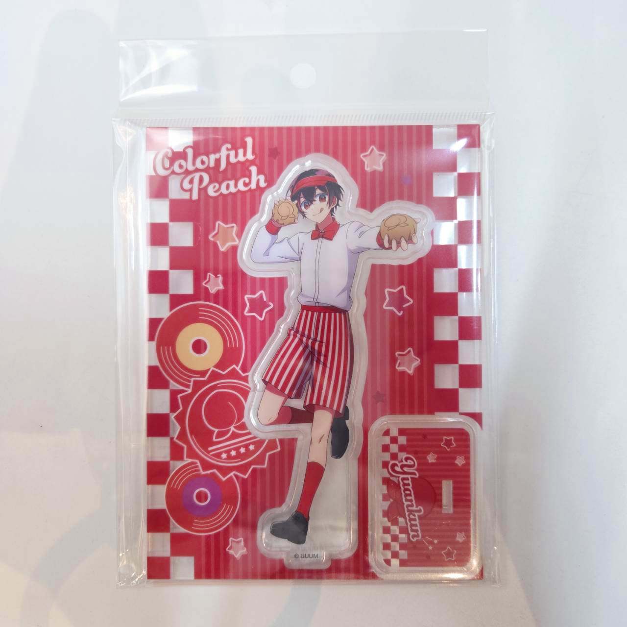 Colorful Peach Acrylic Stand Diner Yuan-kun