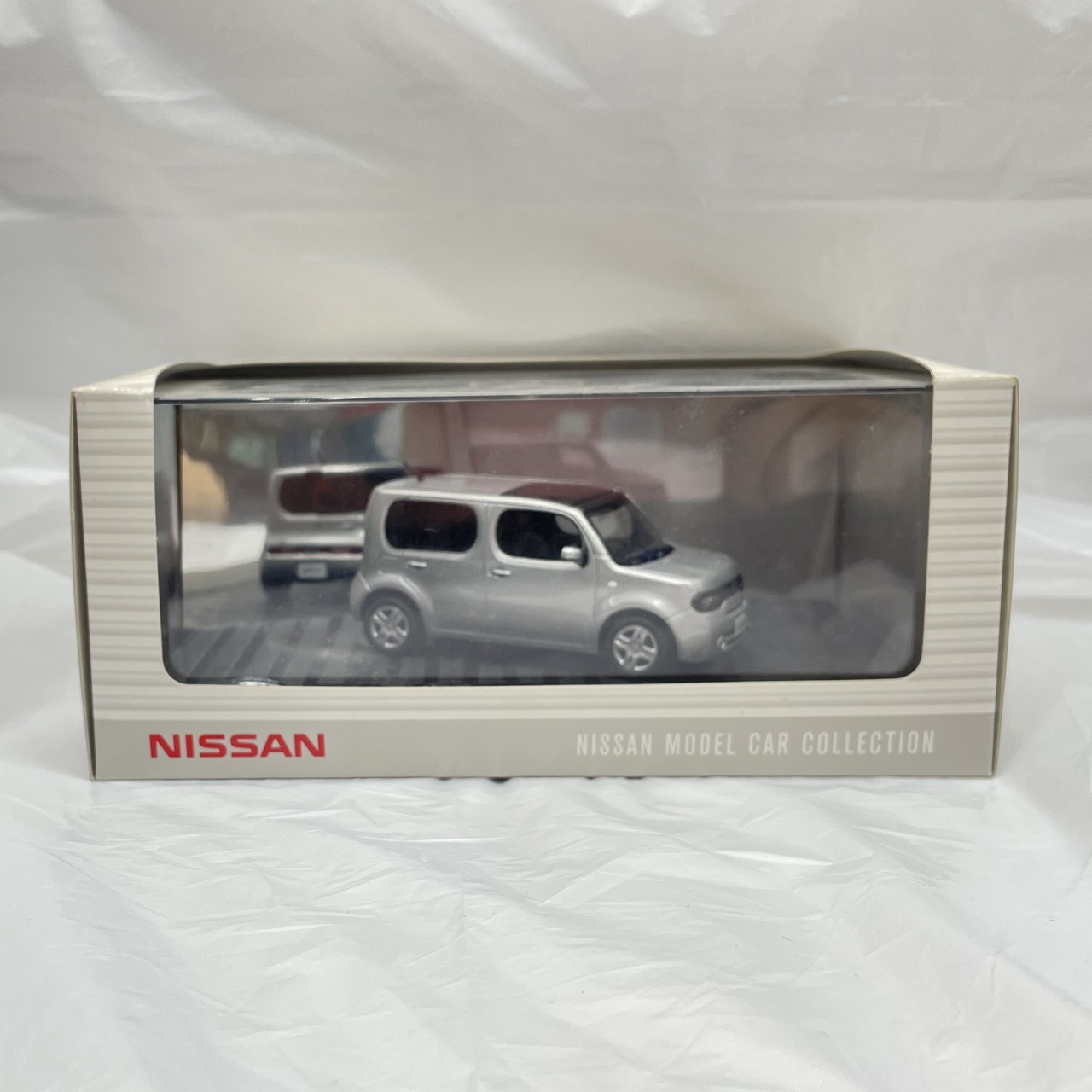 日産 1/43 NISSAN CUBE   NISSAN MODEL CAR COLLECTION ダイヤモンドシルバー