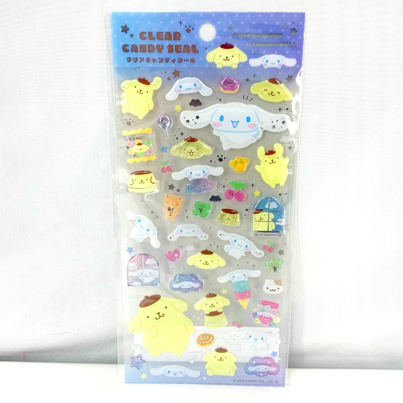 サンリオキャラクターズ クリアキャンディシール ポムポムプリン・シナモロール