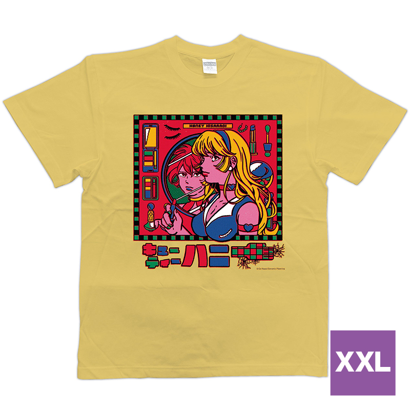 原田ちあき キューティーハニー カチューシャ青 Tシャツ (黄)XXLサイズ