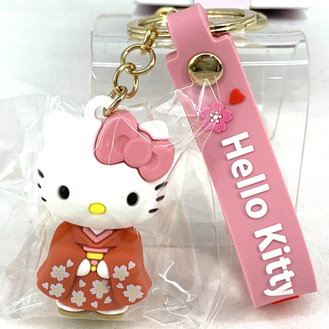 あすなろ舎 サンリオ 桜JAPAN ラバー 立体 キーホルダー ハローキティ