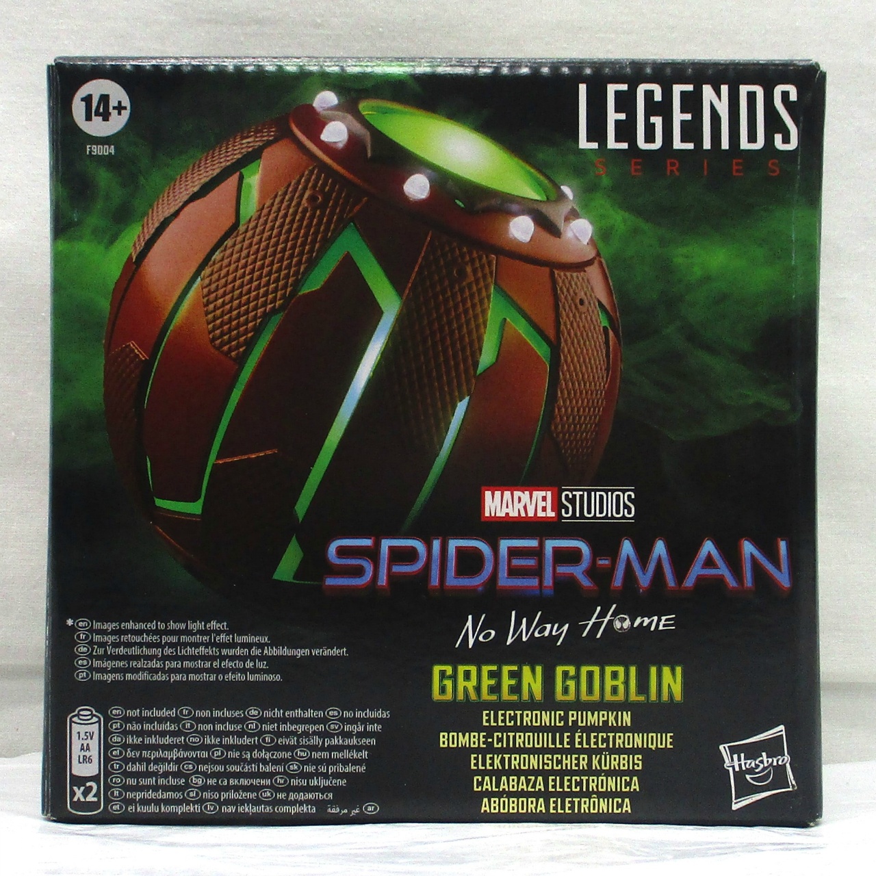 ハズブロ マーベルレジェンド ロールプレイ [スパイダーマン:ノー・ウェイ・ホーム] エレクトロニック グリーンゴブリン パンプキン・ボム