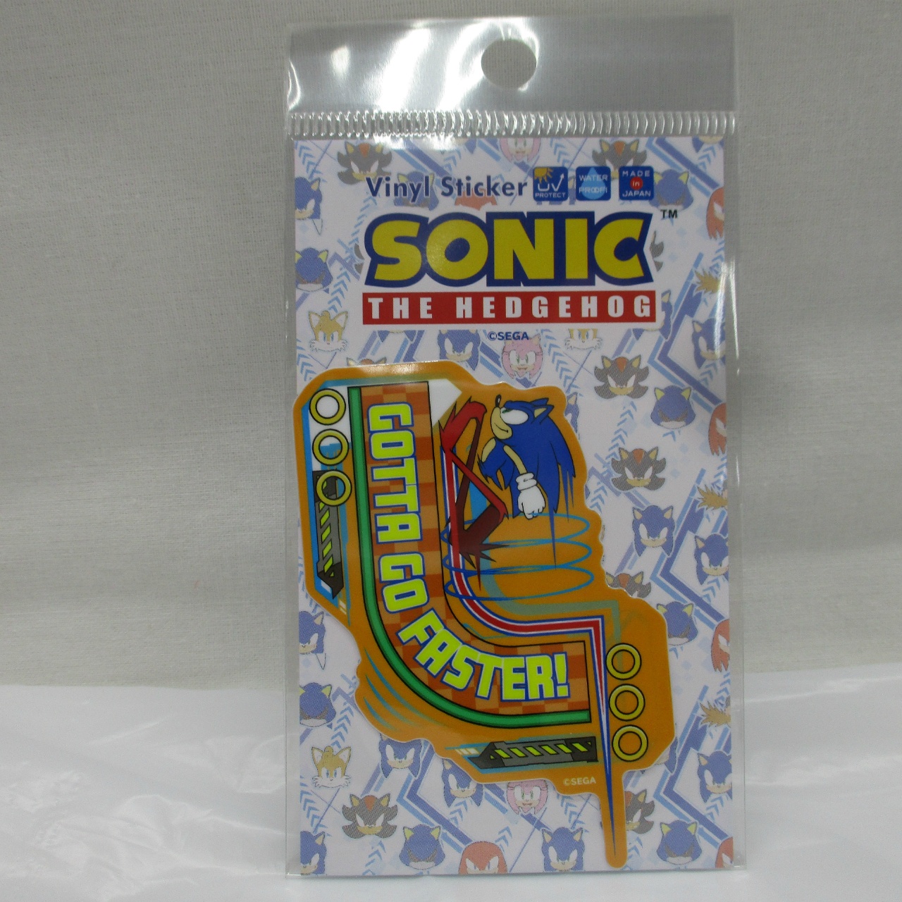 ソニック ダイカットステッカー SONIC-13 GOTTA GO FASTER!