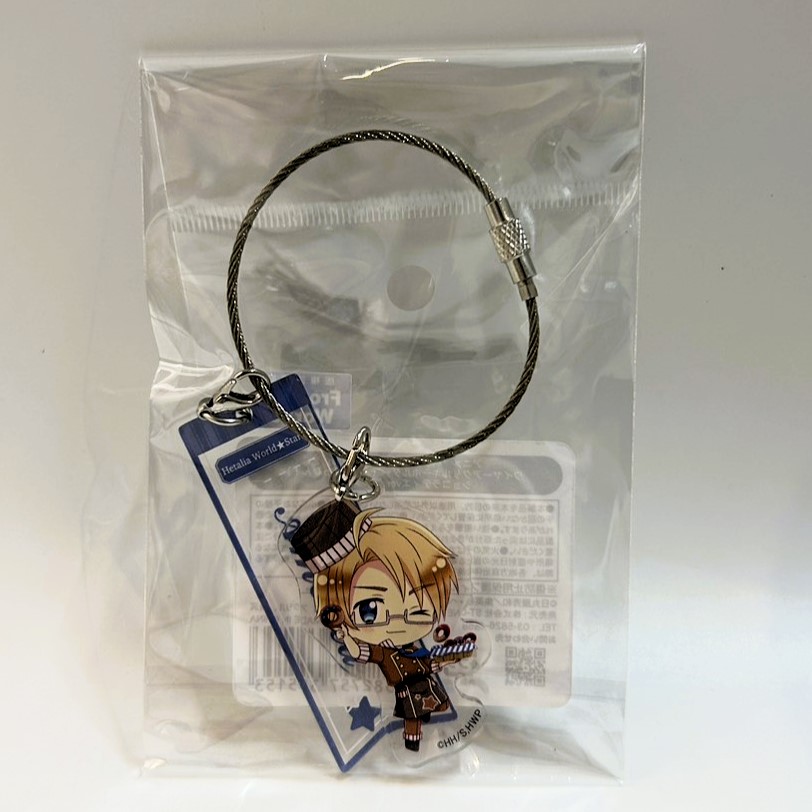 アニメ「ヘタリア World★Stars」 ワイヤーアクリルキーホルダー(きゃらほっぴん!)ショコラティエver. アメリカ