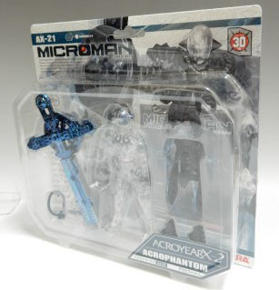 MICROMAN Acroyear X-2 AX-21 Acro Phantom (Parts Broken)