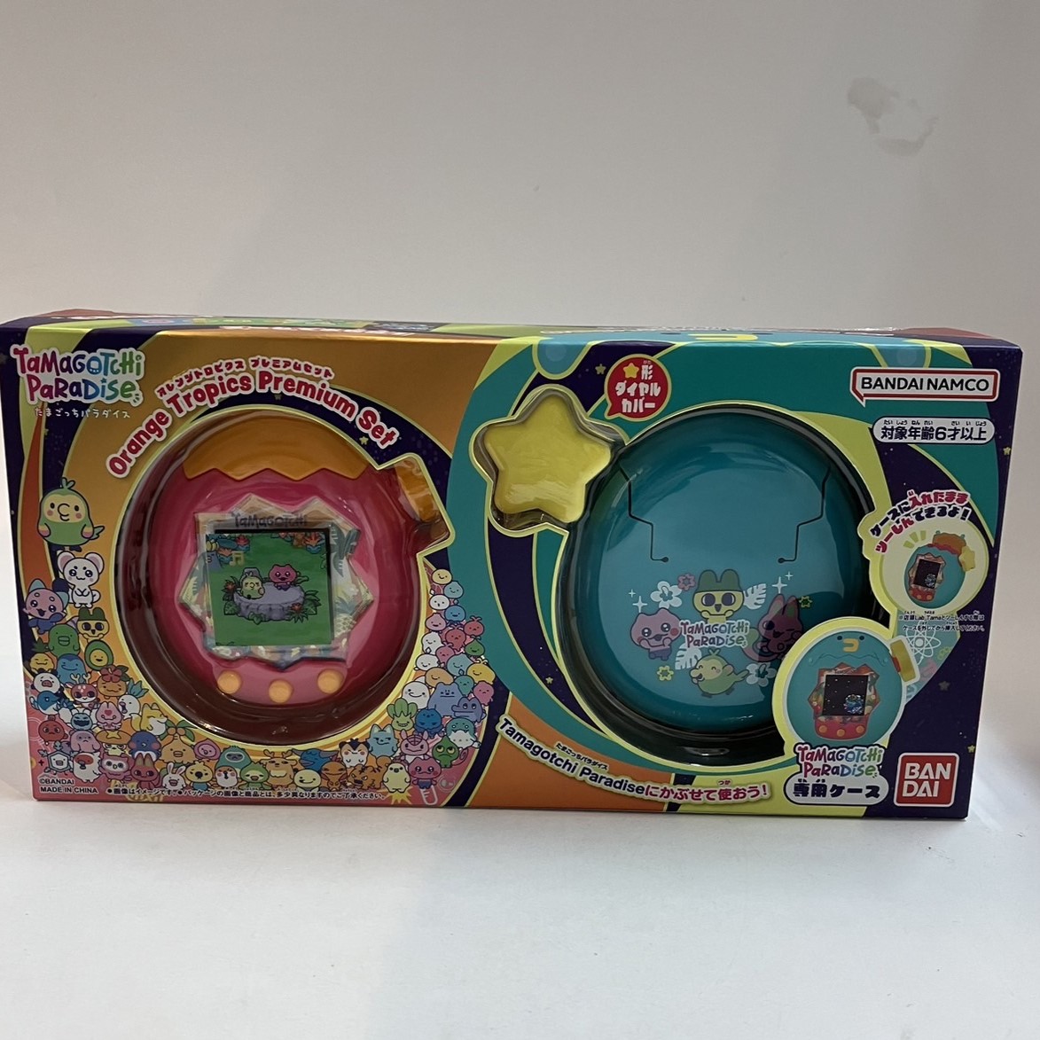 バンダイ Tamagotchi Paradise Orange Tropics Premium Set