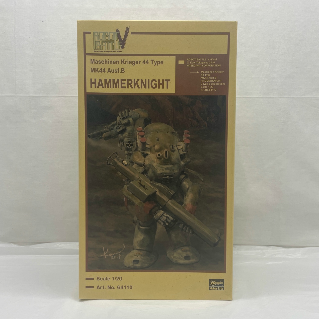 ハセガワ 1/20 Ma.k. ロボットバトルV MK44 Ausf.B HAMMERKIGHT 月面用重装甲戦闘服 MK44B型 ハンマーナイト