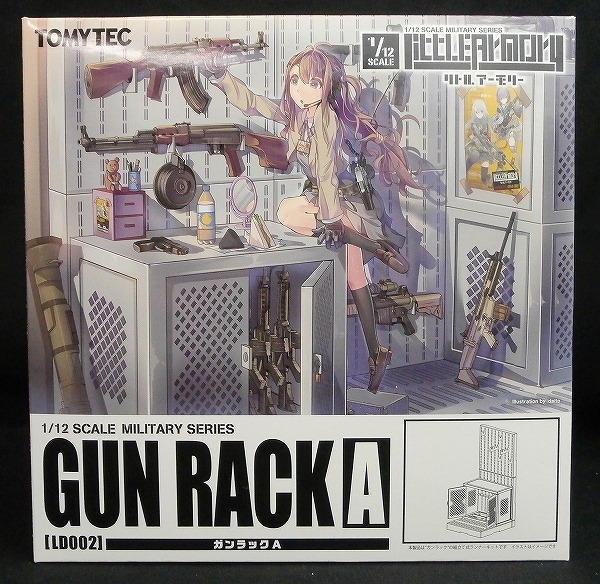 TOMYTEC Plastic Model 1/12 Little Armory LD002 Gunrack A